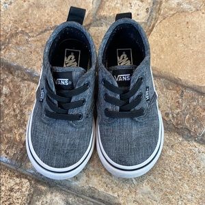 Toddler vans, brushed grey, size 7 great condition